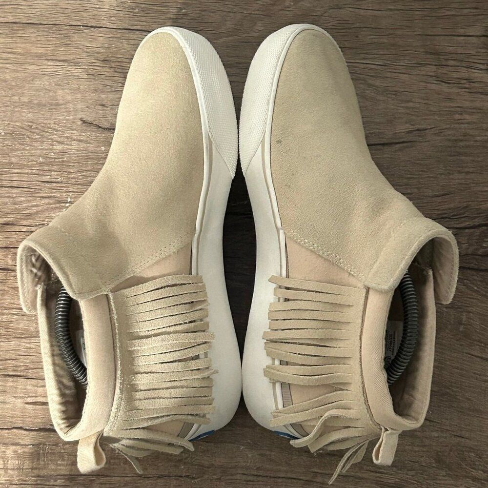 Keds Cooper Zip Fringe Suede Women’s Rain Boots Shoes Size 9.5 Beige - Picture 5 of 8